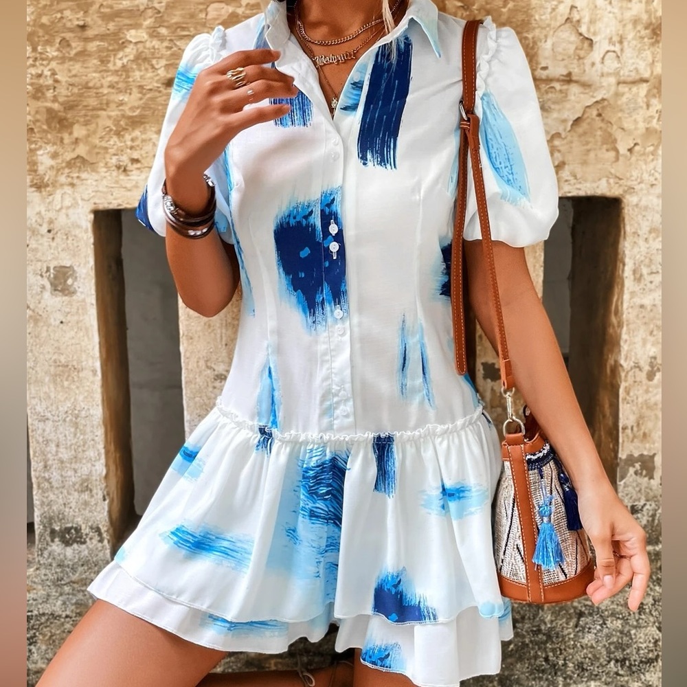 Color Block Summer Dress - Picture 2 of 7